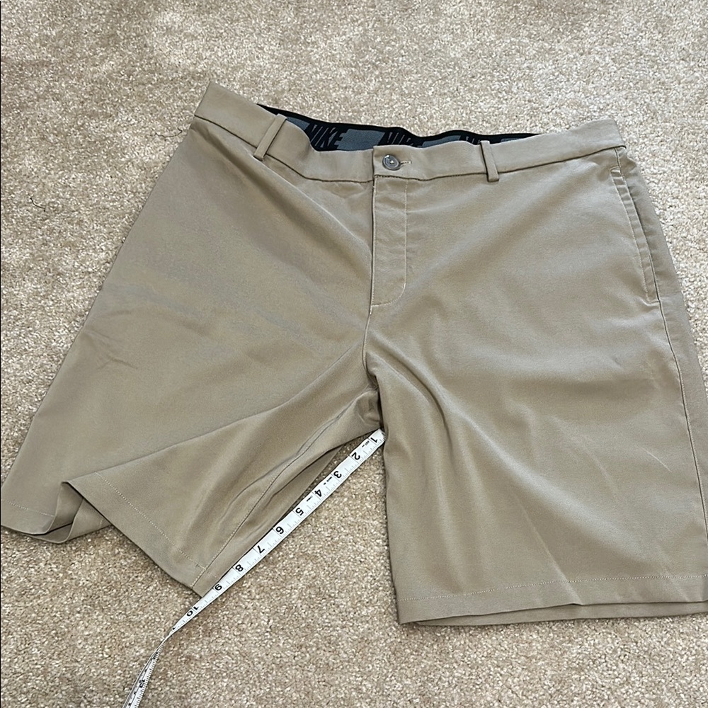 Men's Nike Tan Dri-Fit Shorts-Size  36